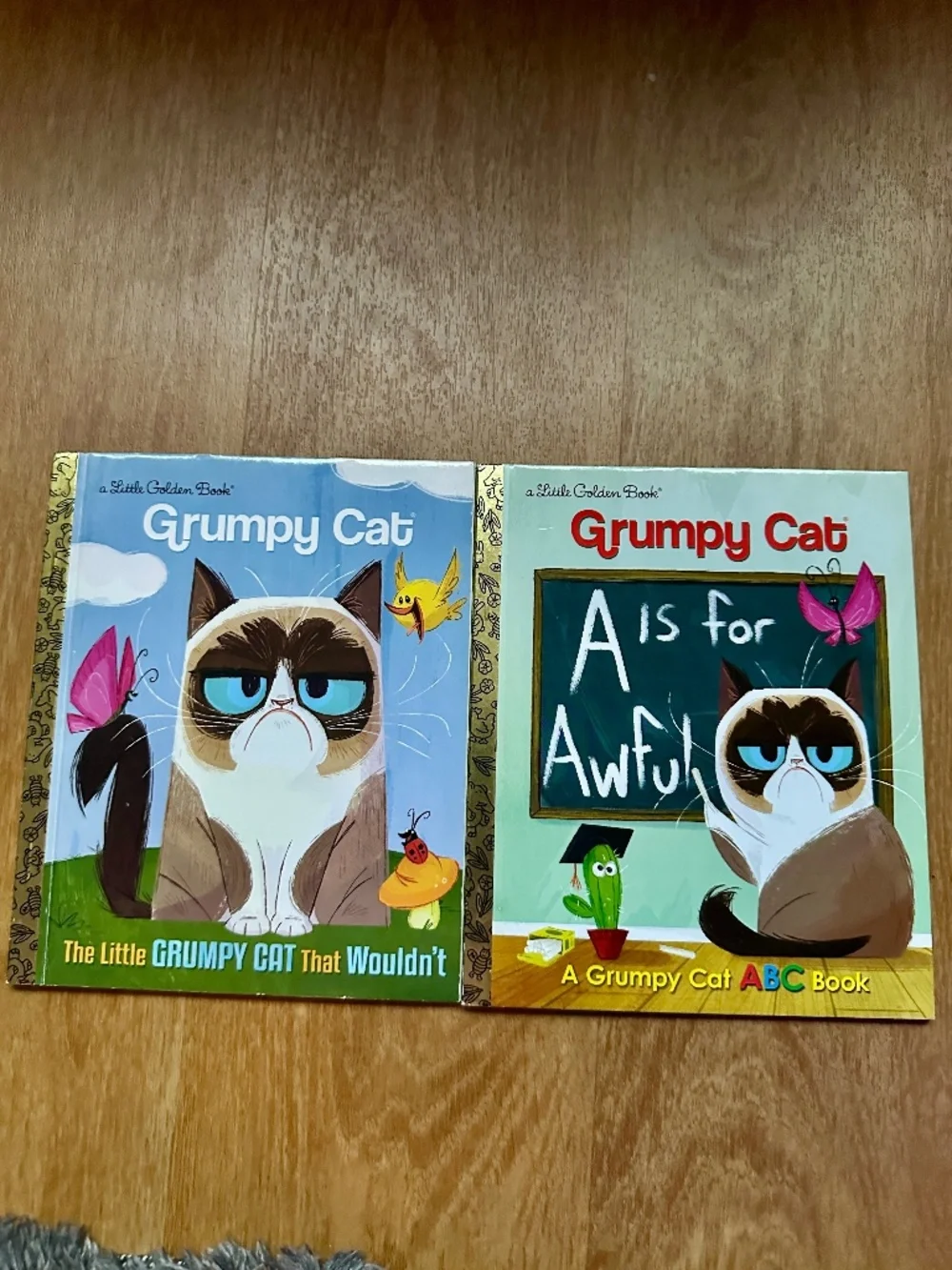 Grumpy Cat Little Golden Books Bundle Lot of 2 A Is for Awful ABC